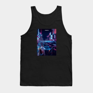 Tokyo Street Neon Synthwave Tank Top